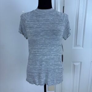 Melrose & Market Women's Size M Short‎ Sleeve Mock Neck Sweater NWT